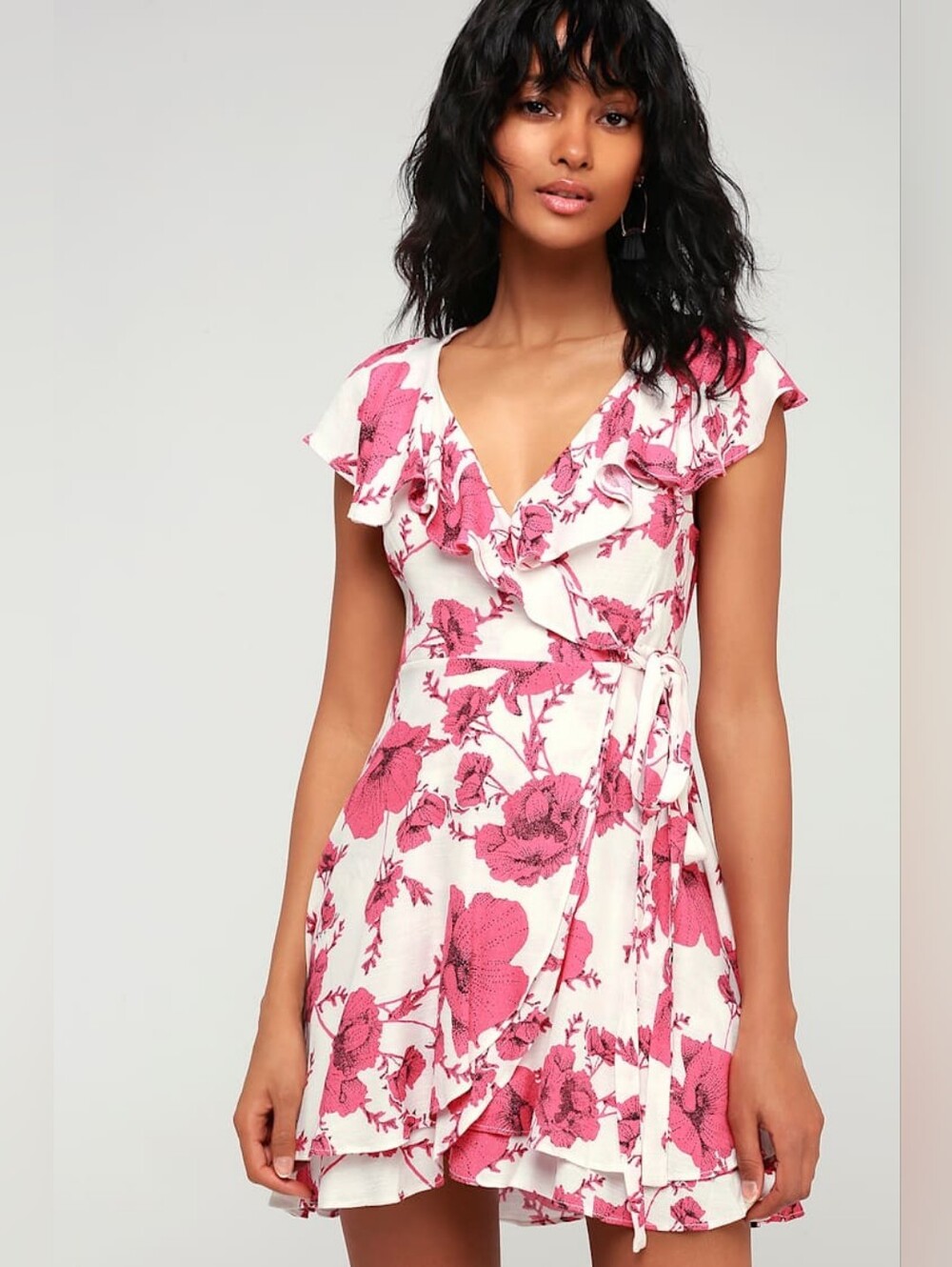 Free People French Quarter Floral Wrap Dress